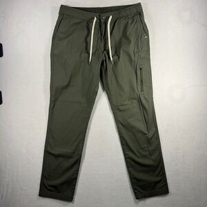 Vuori Ripstop Jogger Pants Olive Green Relaxed Fit Drawstring Waist X-Large